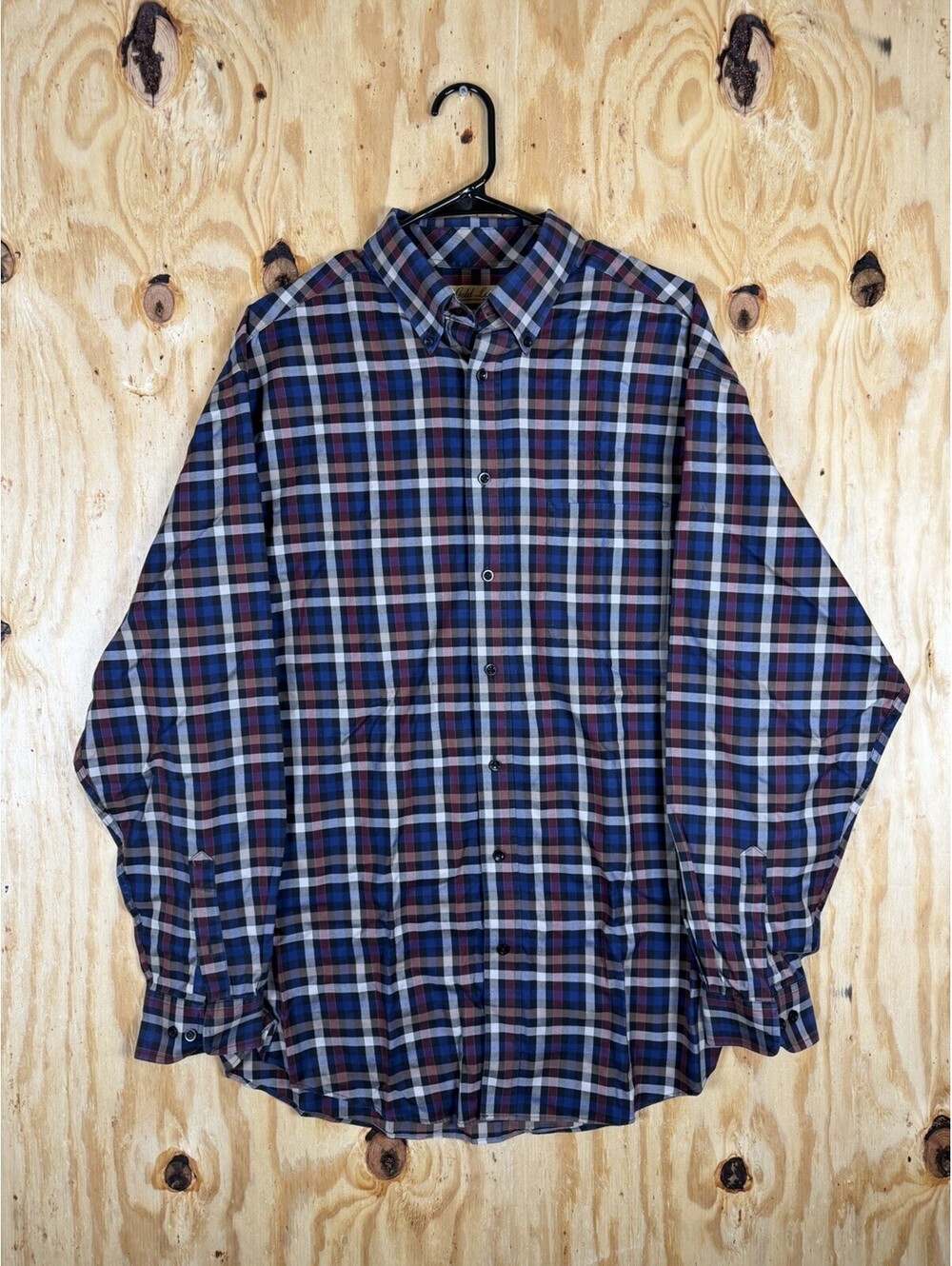 Roundtree & Yorke Gold Label Perfect Performance Shirt Men's XLT Non-Iron Plaid